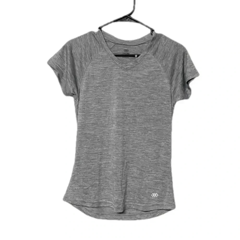 Women’s small gym top grey gray top athletic wear work out running